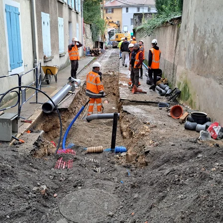 Travaux du centre ville de Saint Marcellin