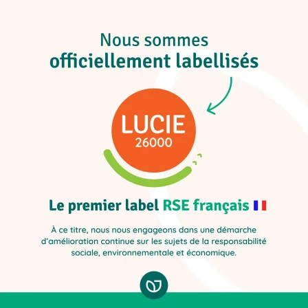 Nous sommes labellisés Lucie 26000