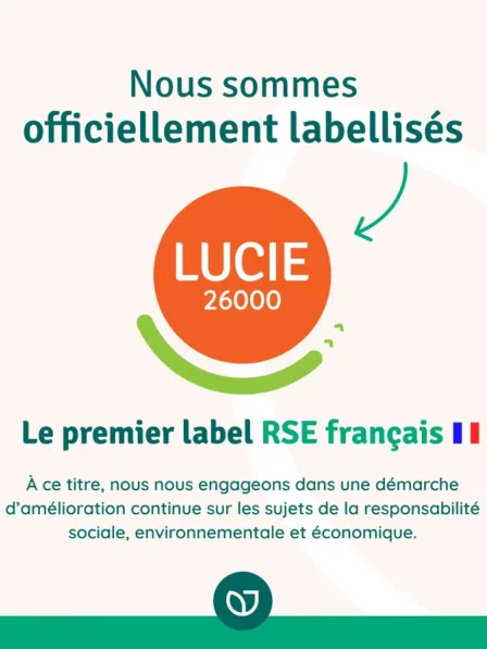 Nous sommes labellisés Lucie 26000