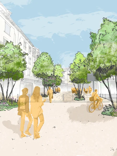 Illustration du centre ville de Saint Marcellin