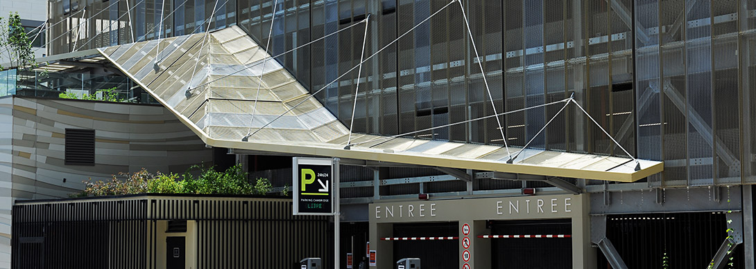 Construction du Pavillon de la Mobilité à Grenoble