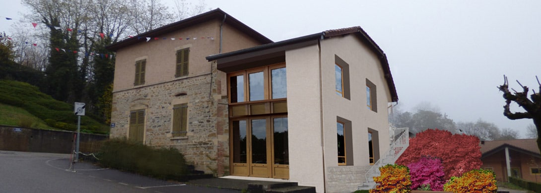 Réhabilitation de la maison Maritano en salle socio‑culturelle à Charantonnay