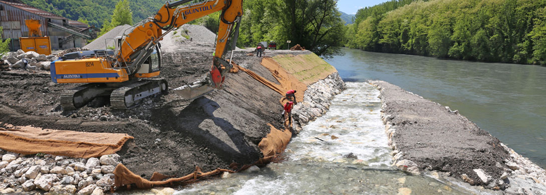 Travaux d’aménagements de l’Isère à l’amont de Grenoble